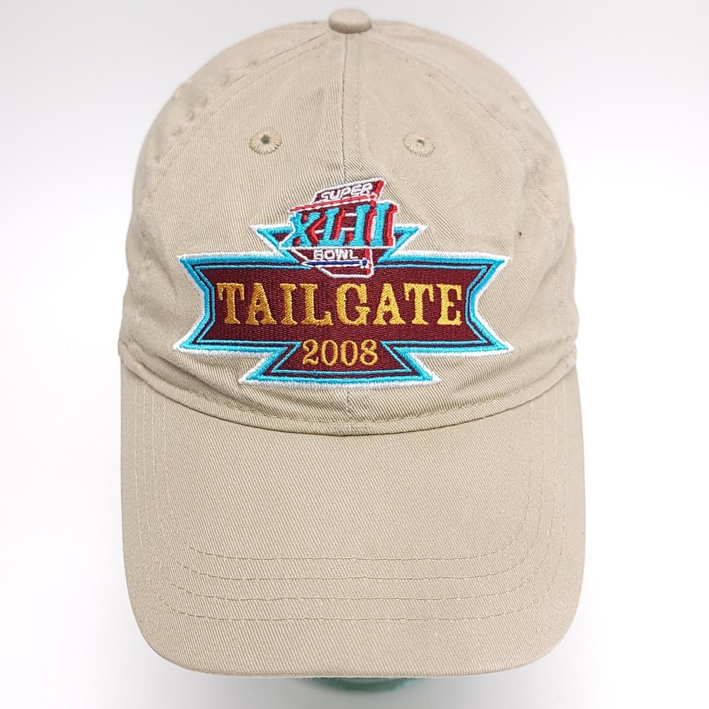 Reebok Super Bowl XLII Tailgate Hat Cap NFL Football Strapback Giants Patriots